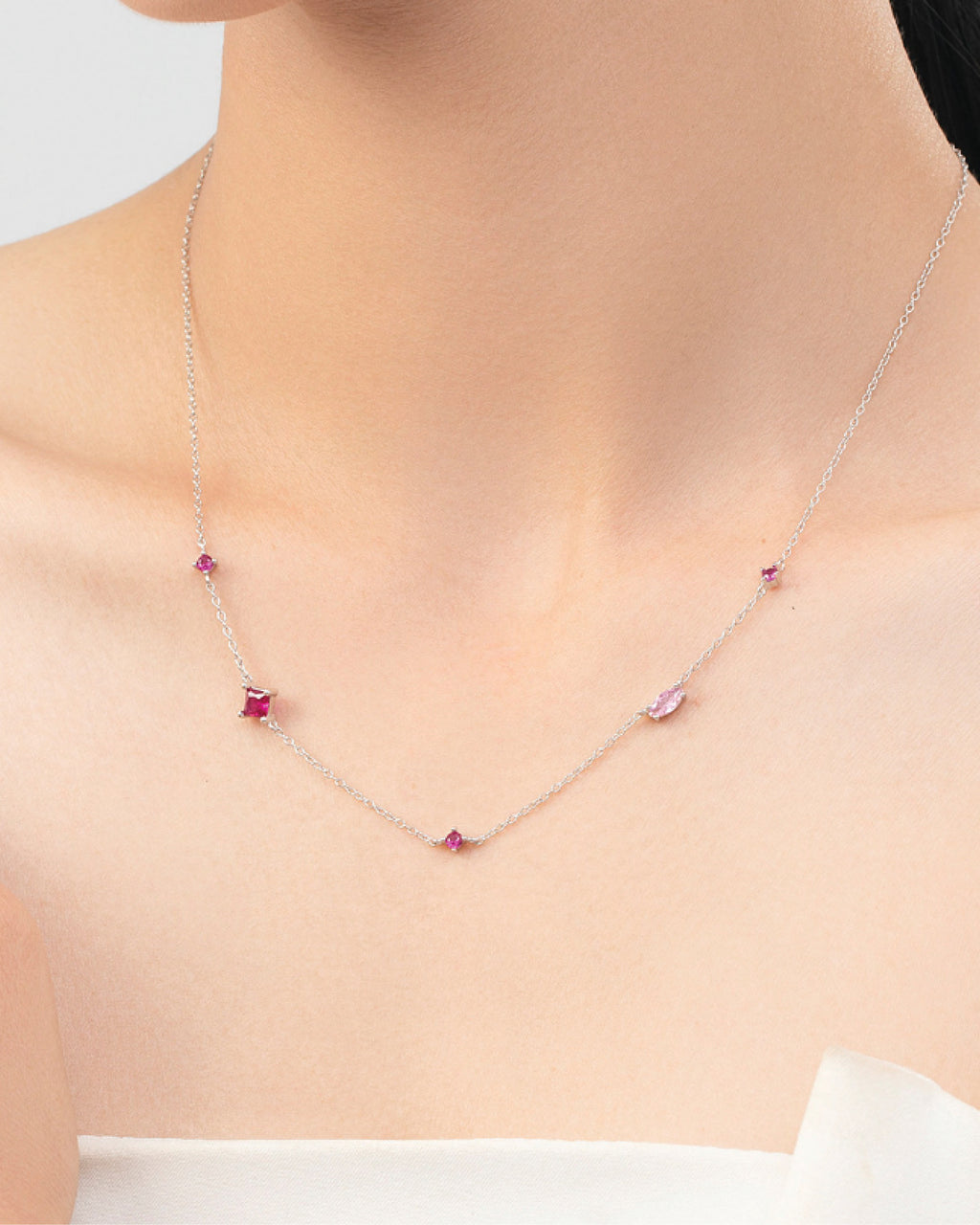 Geometric Crystal Necklace