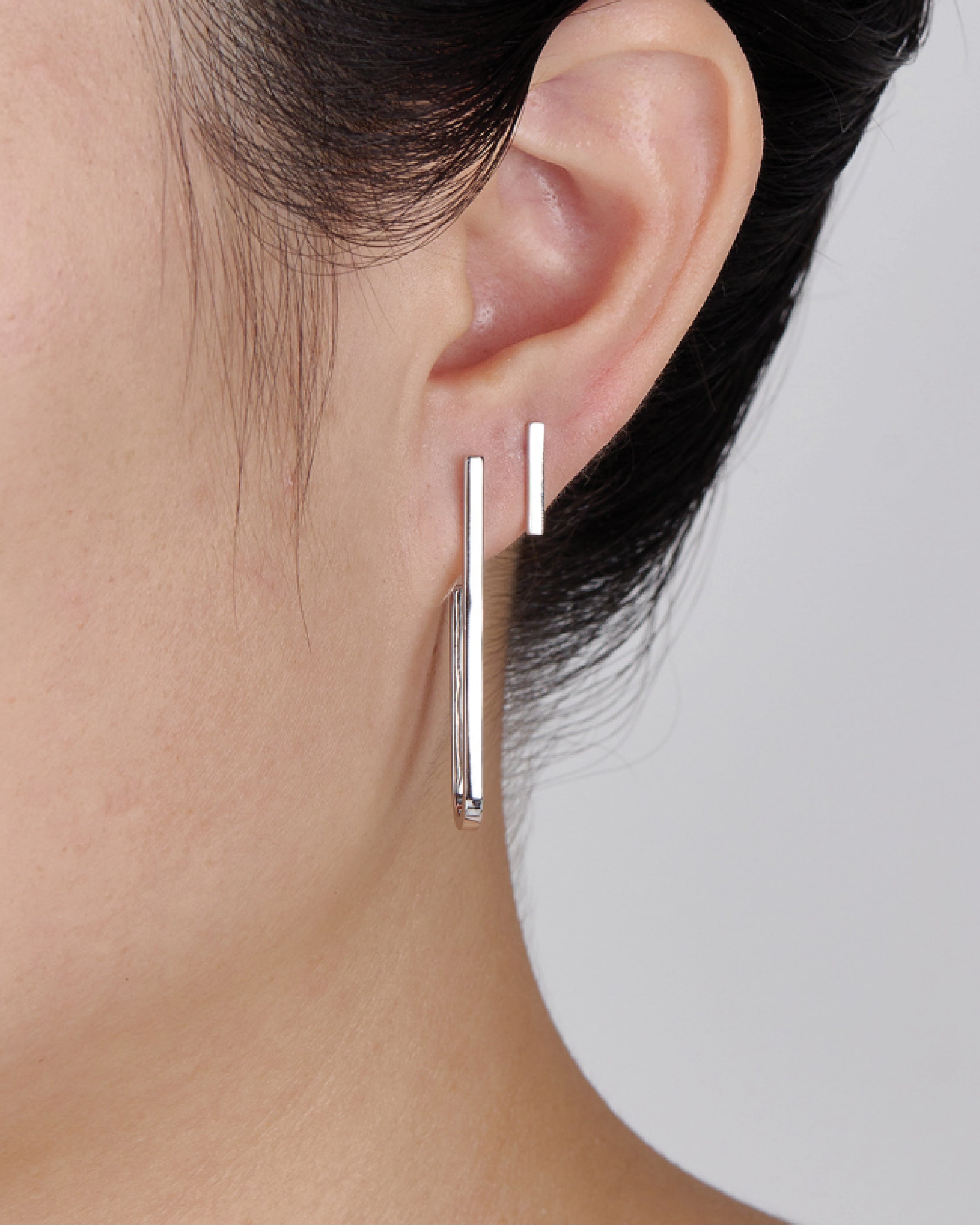 Vertical Bar Stud Earring