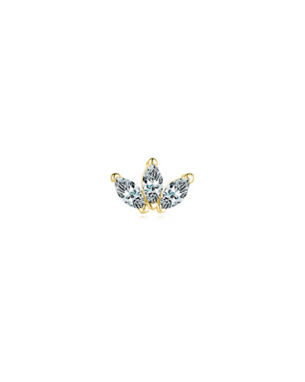 Lotus Stud Earring