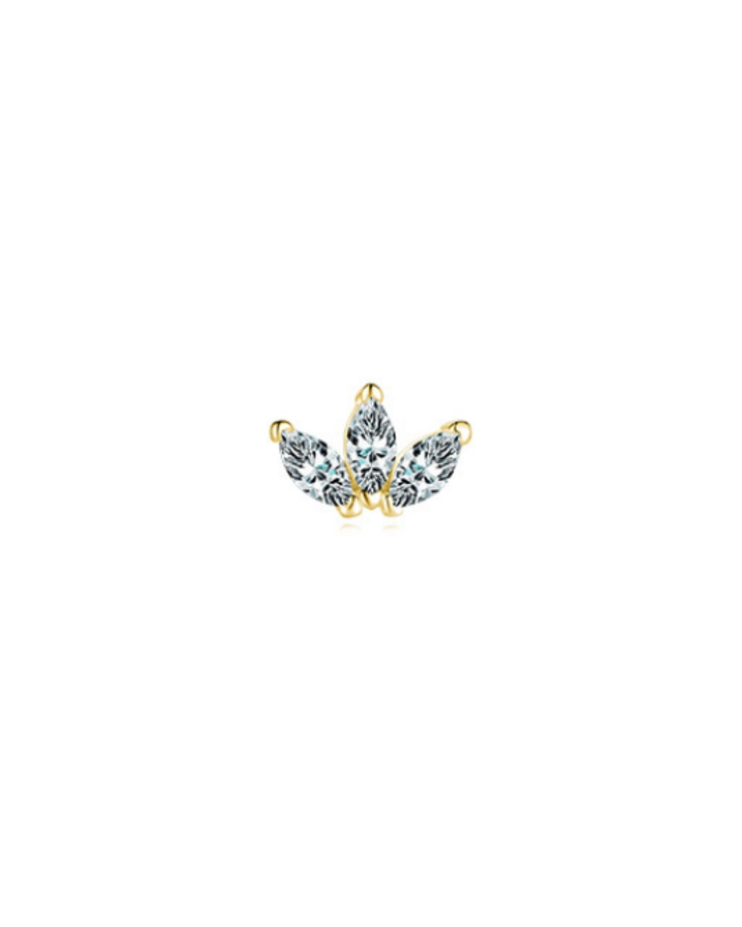 Lotus Stud Earring