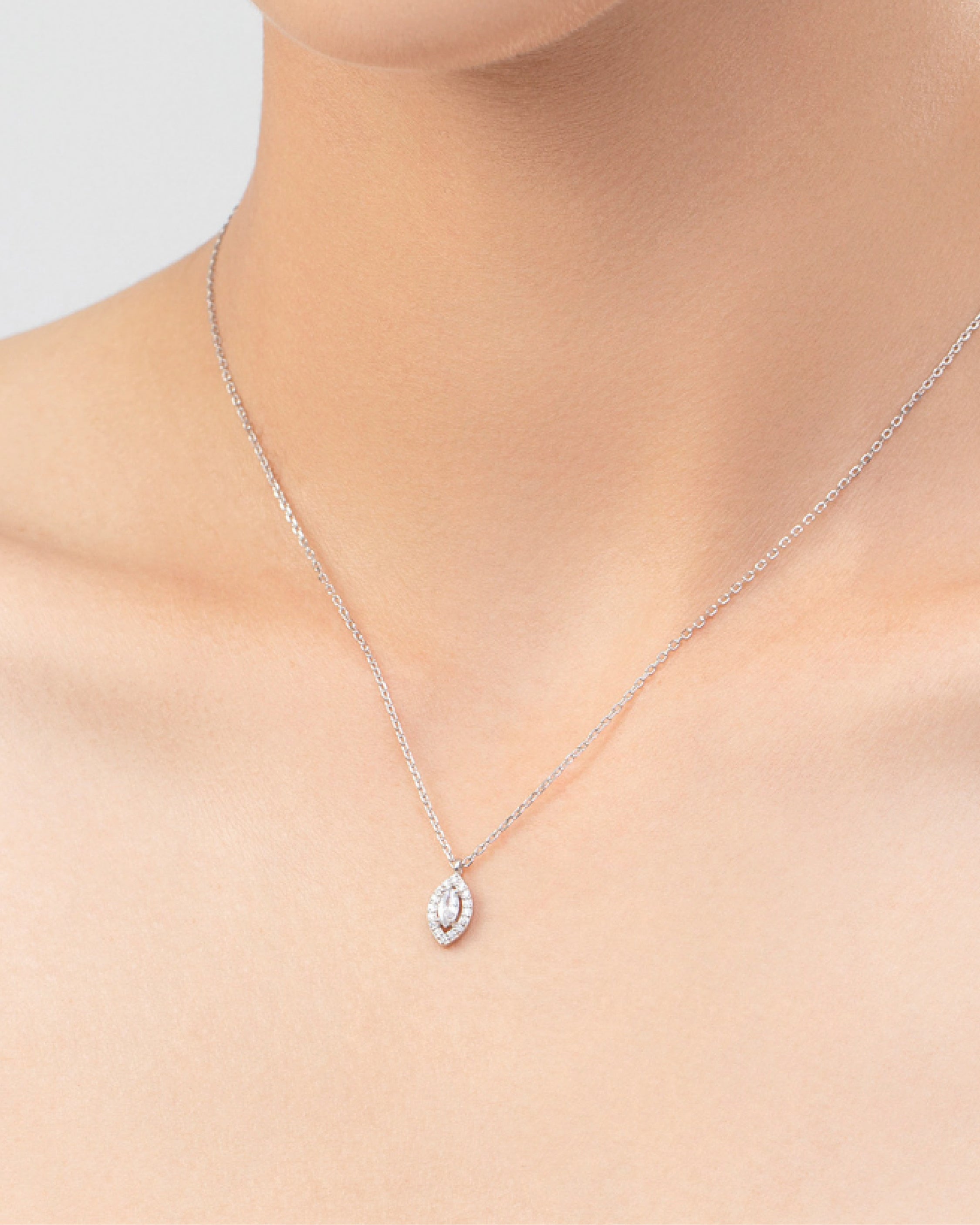 Marquise Pendant Necklace