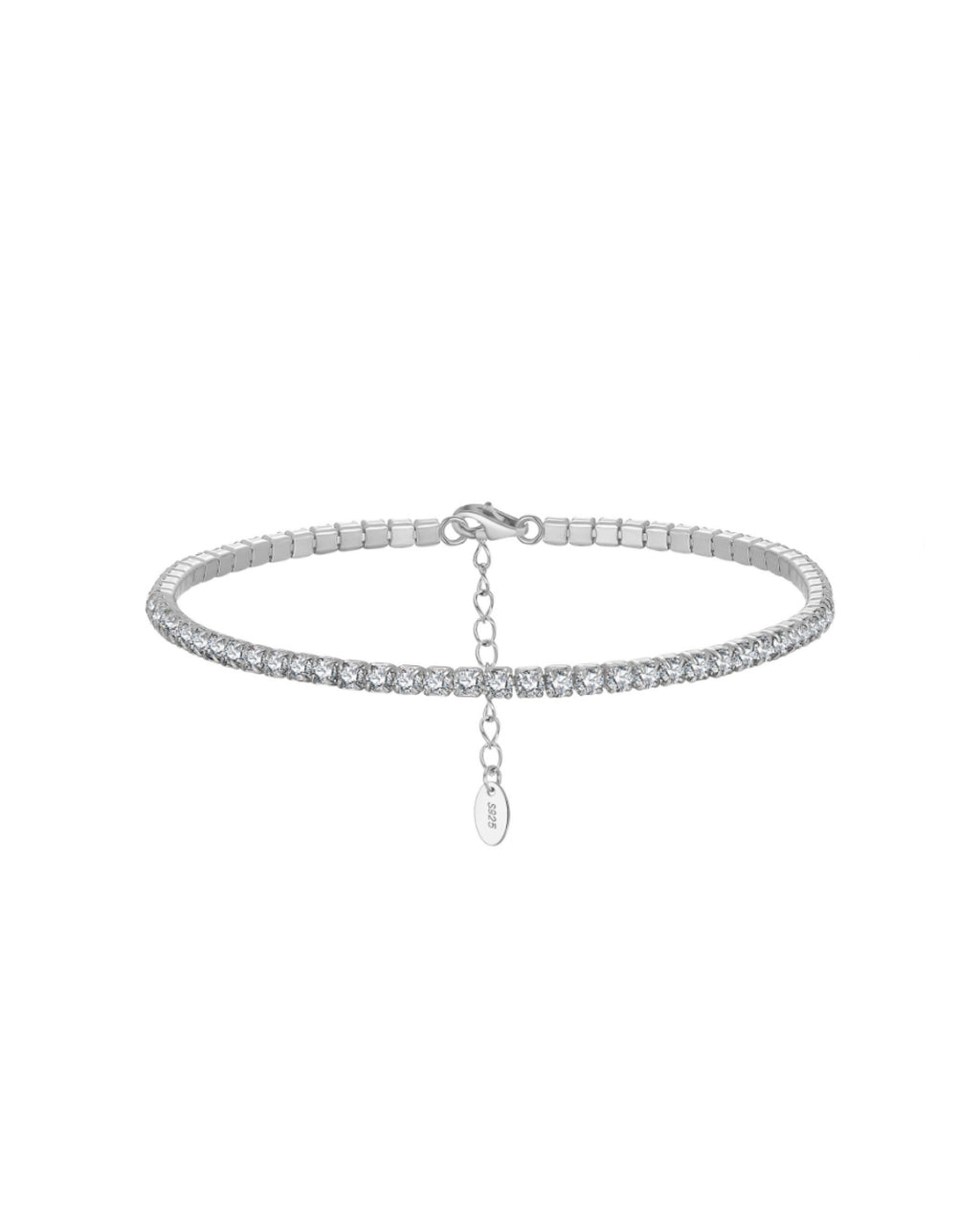 2MM Zircon Adjustable Bracelet