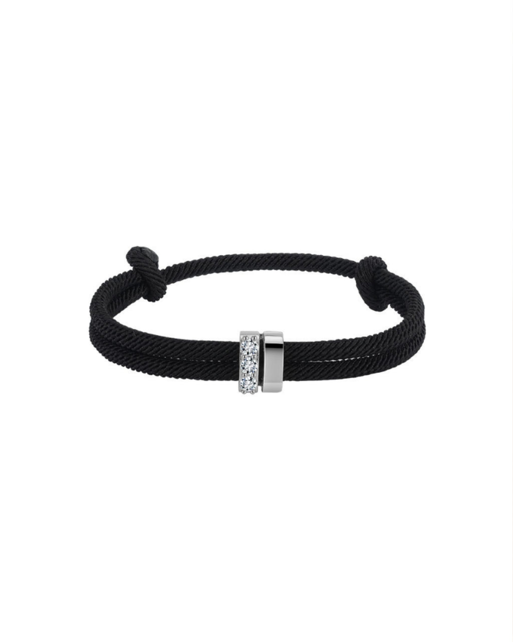 Pave Link Cord Bracelet