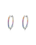 Crystal Pave Hoop Earring