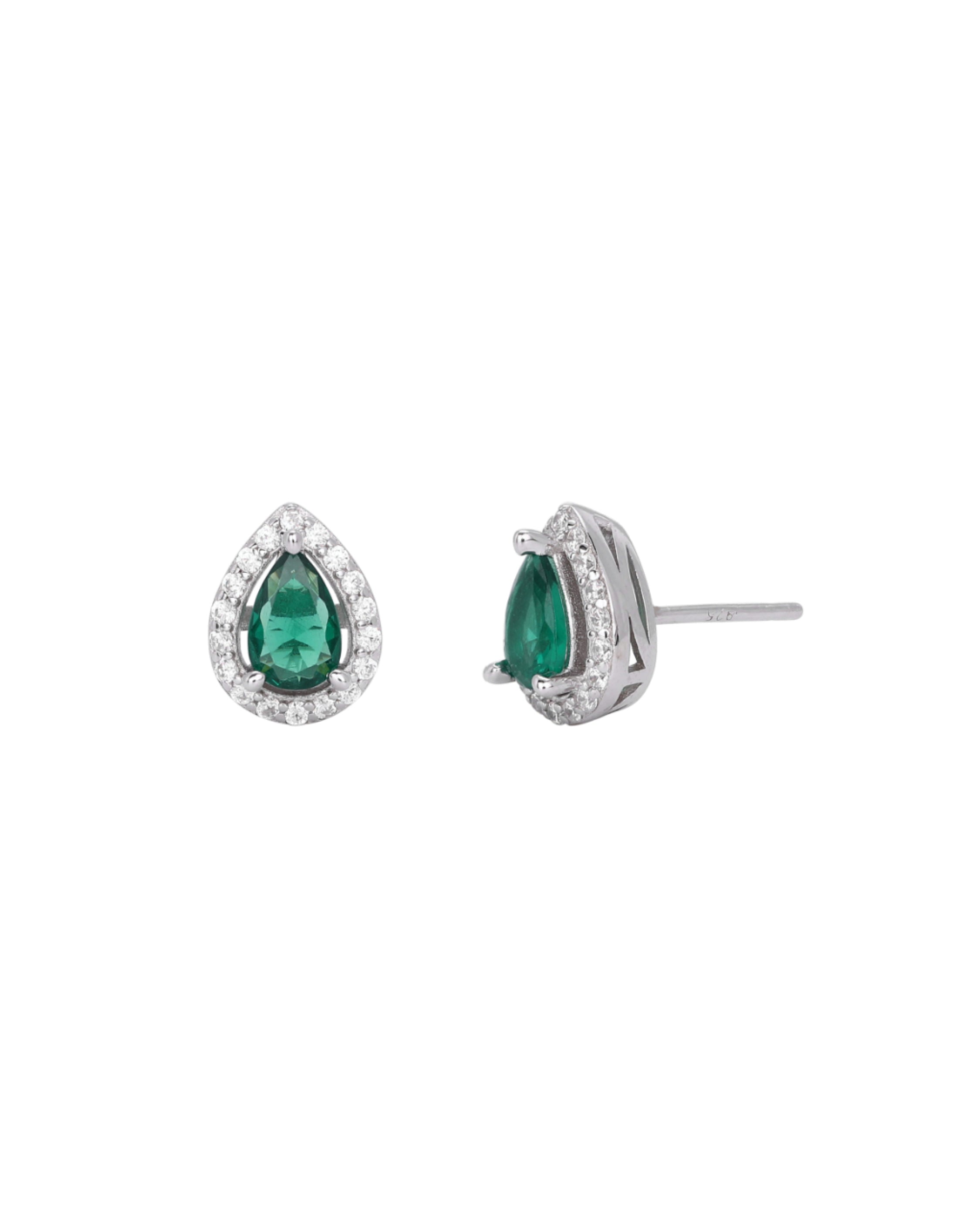 Emerald Pear Shape Earring