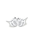 Full Heart Stud Earring