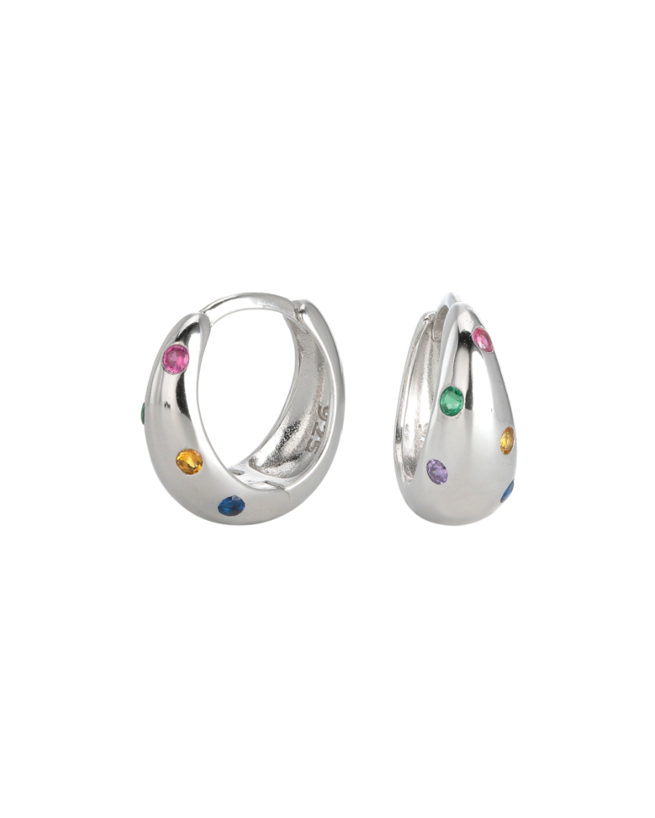 Multicoloured Hoop Earring