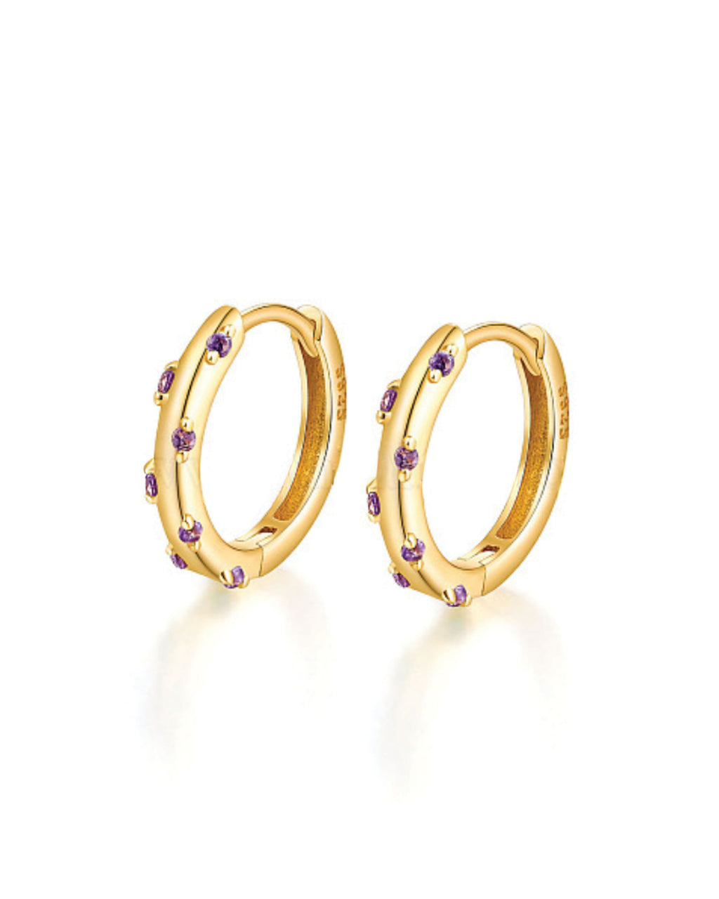 Spotted Hoop Earring