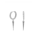 Spike Dangle Hoop Earring