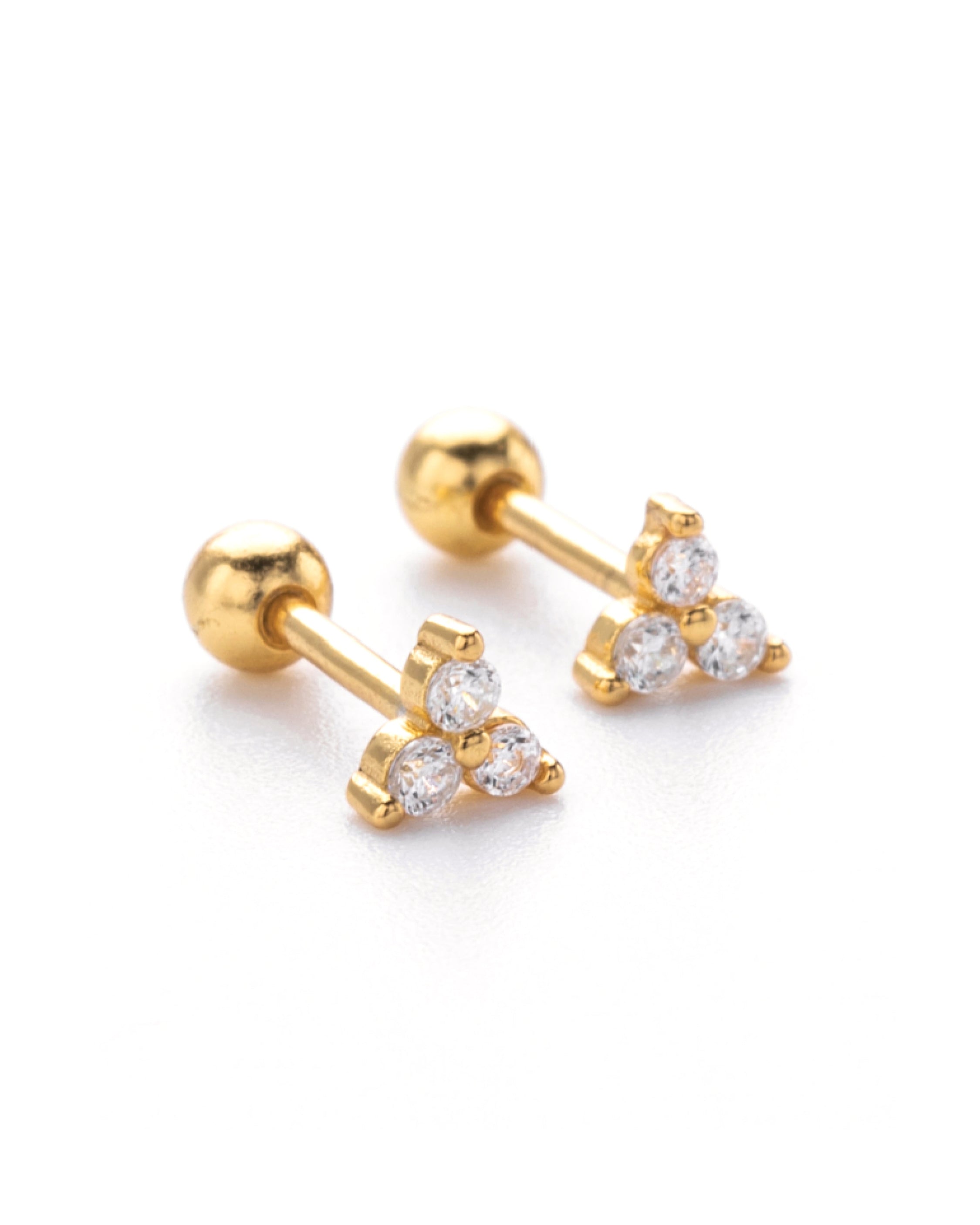 Trinity Threaded Earring