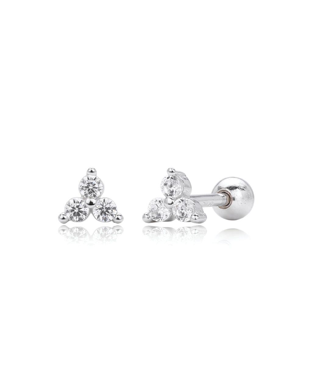 Trinity Threaded Earring