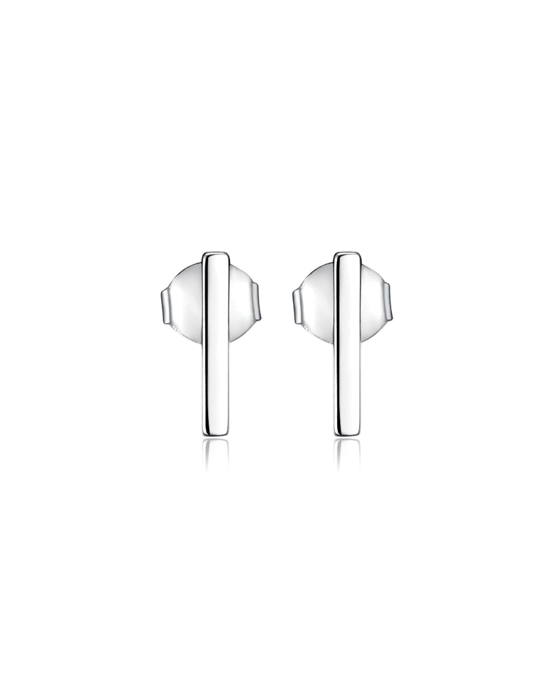 Vertical Bar Stud Earring
