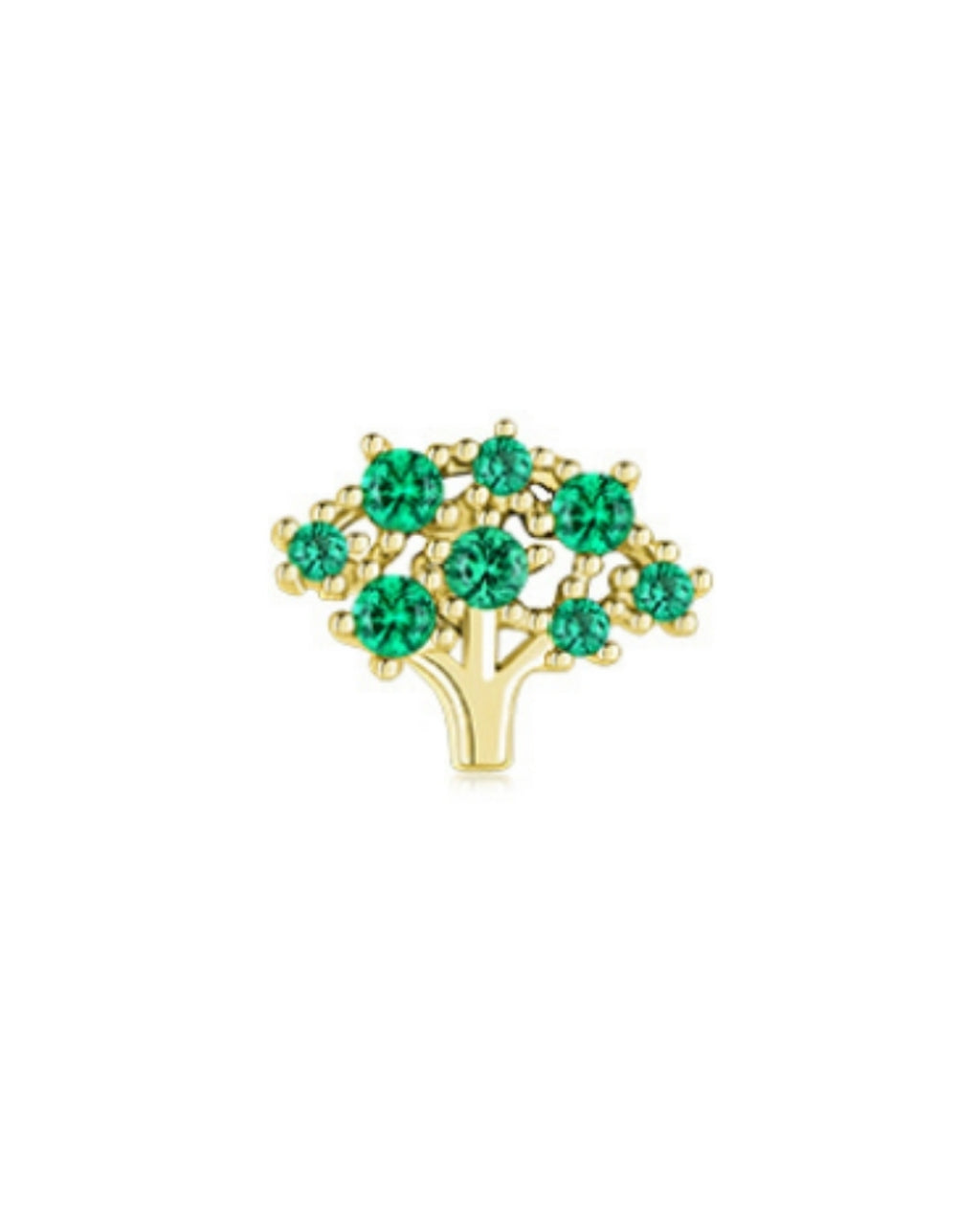 Broccoli Stud Earring