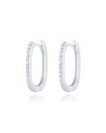 Small Pave Huggie Earring
