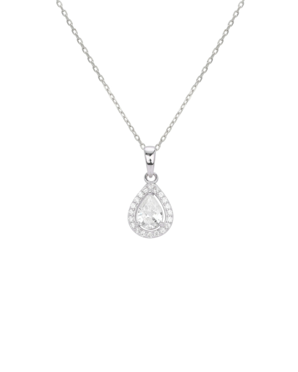 Pear Shaped Pendant Necklace
