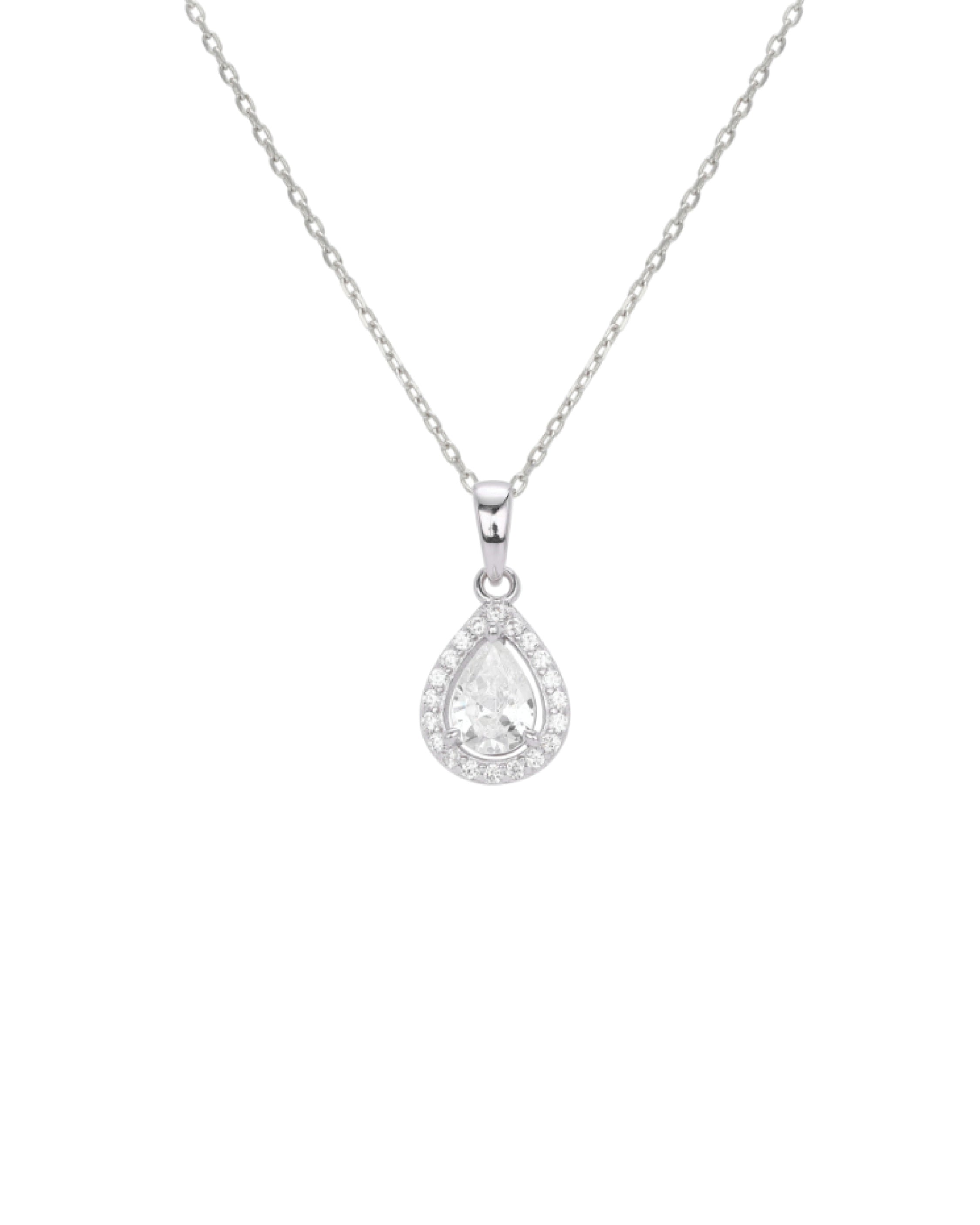 Pear Shaped Pendant Necklace