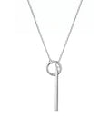 Ring and Bar Pendant Necklace