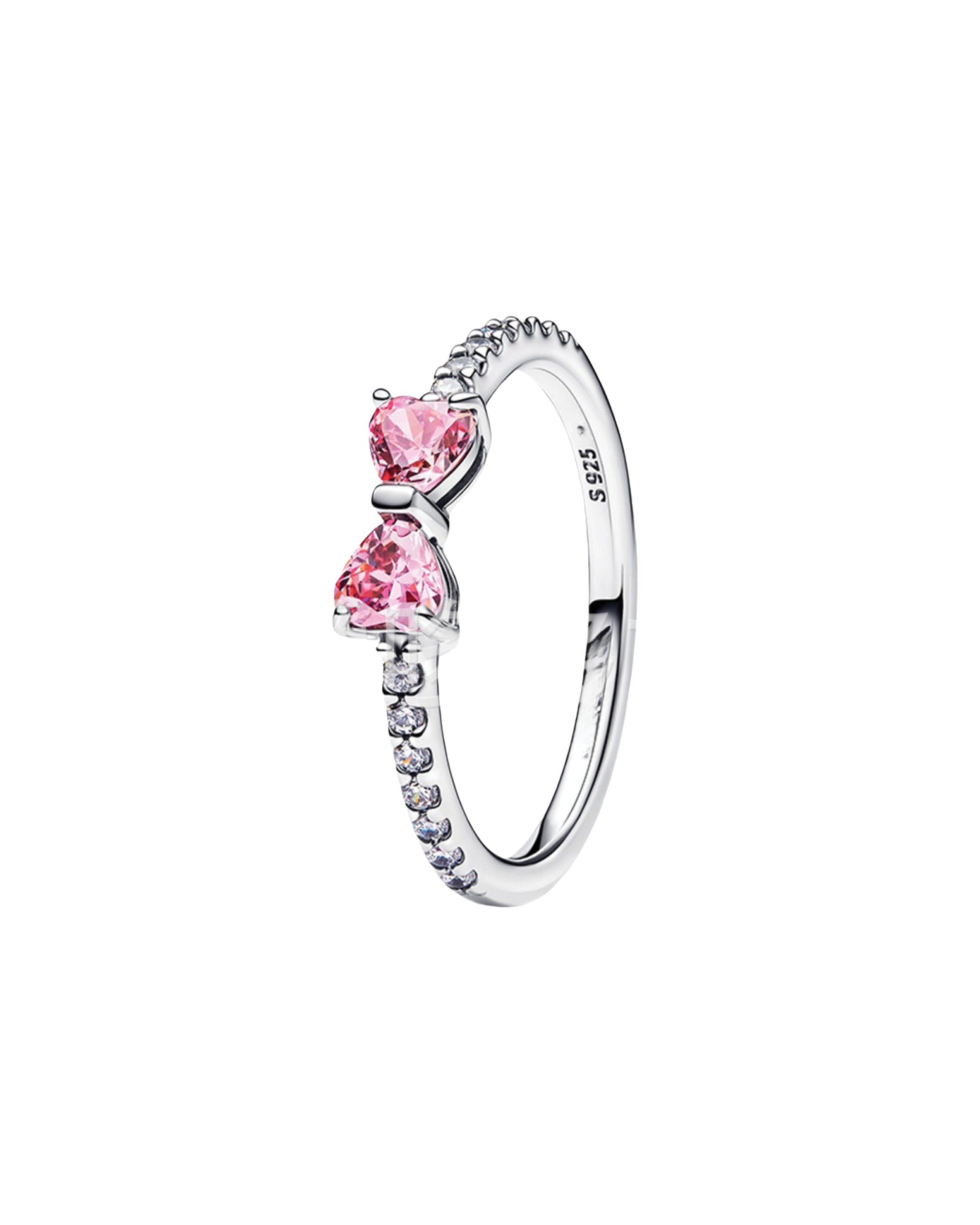 Pink Bow Zircon Ring