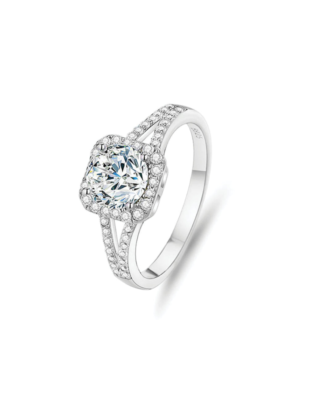 Square Halo Ring