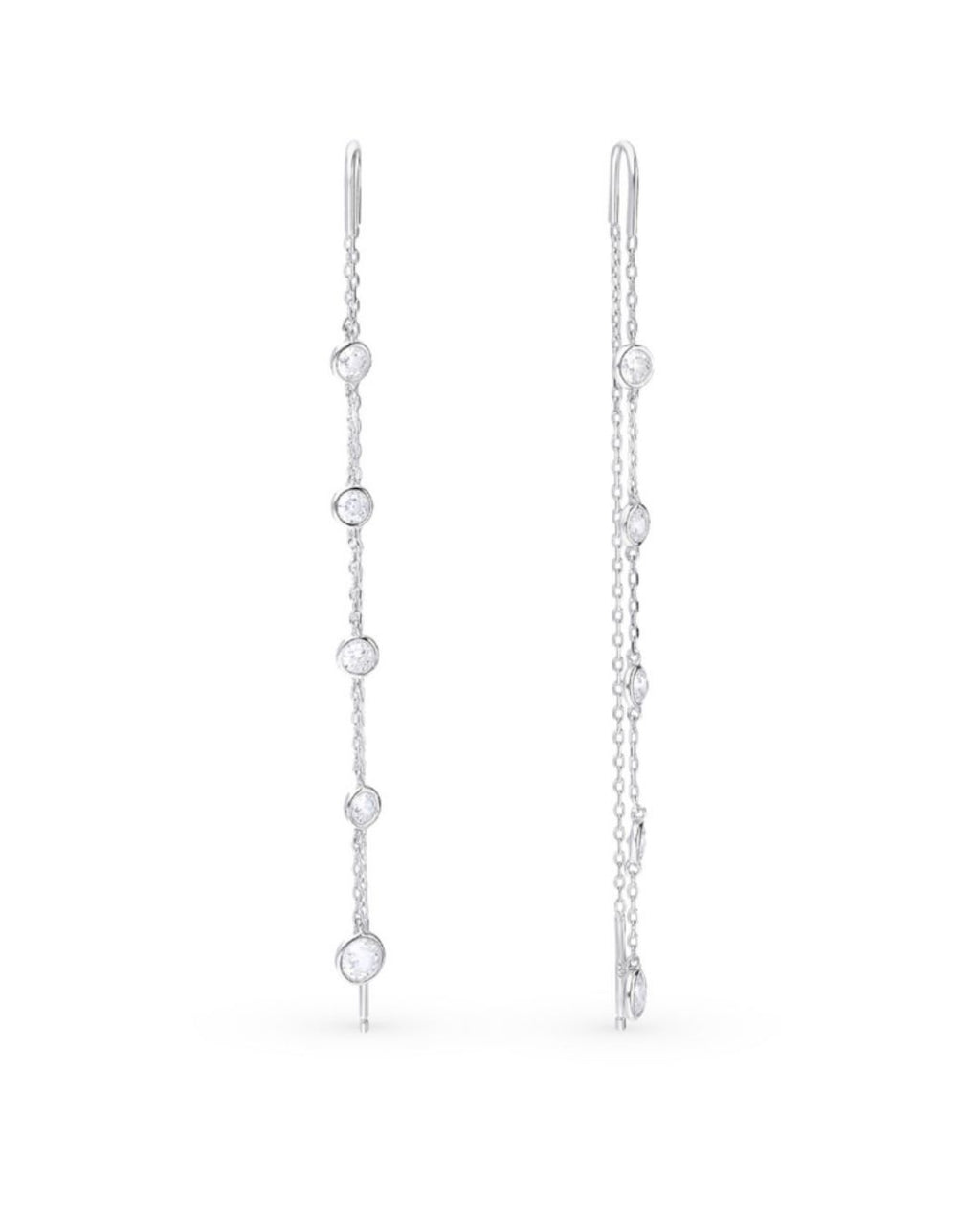 Round Zircon Cascade Earring