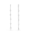 Round Zircon Cascade Earring