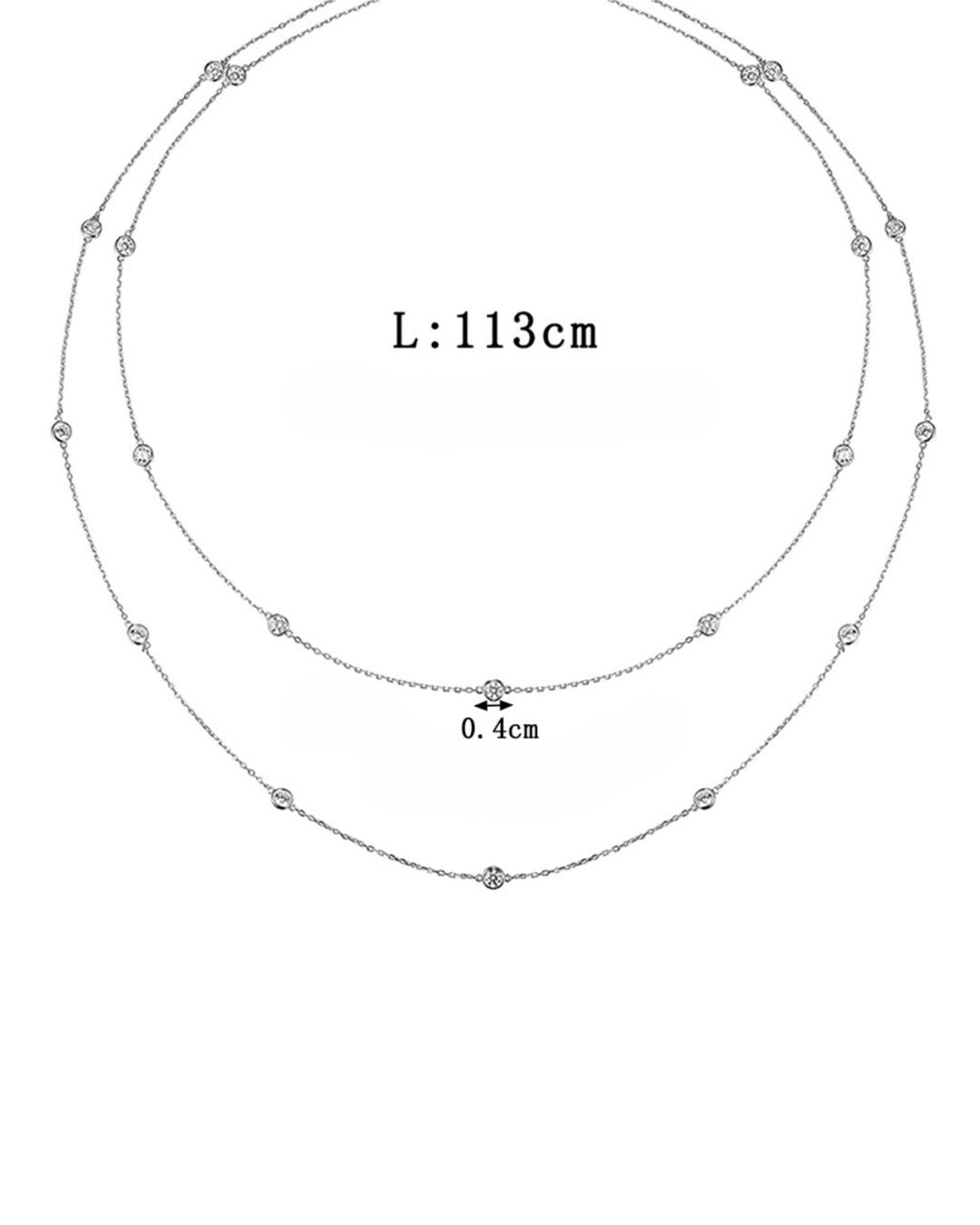 Round Zircon Necklace