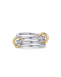 Two-Color 3 Band Interlocking Ring