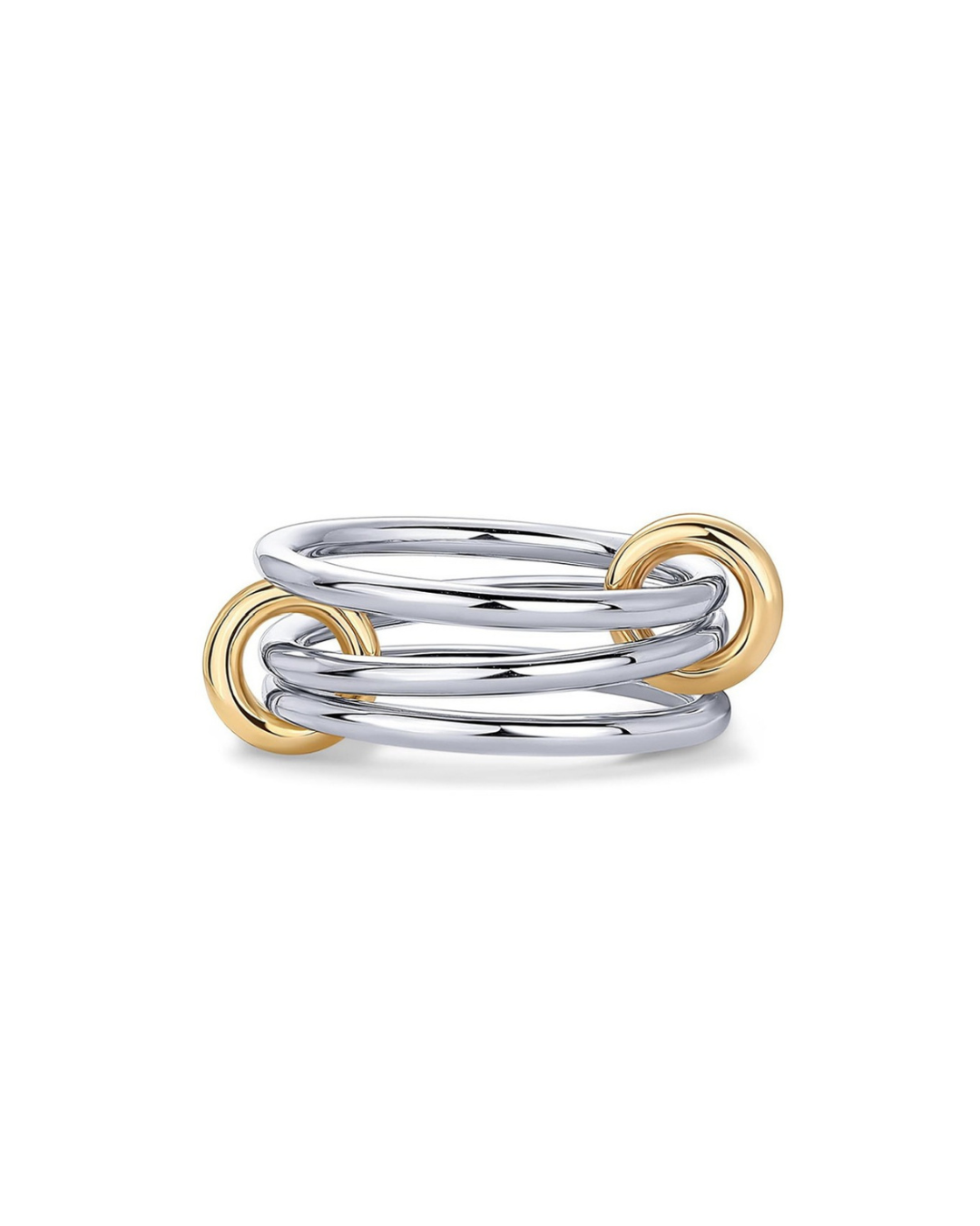 Two-Color 3 Band Interlocking Ring
