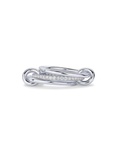 Zircon 3 band interlocking ring
