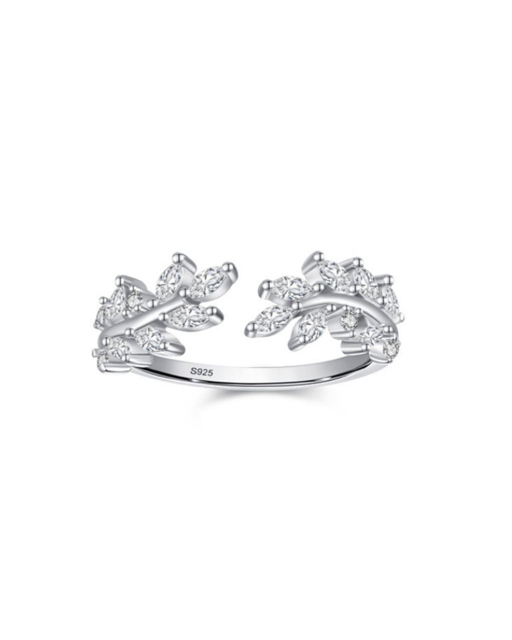 Open Adjustable Leaves Ring