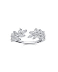 Open Adjustable Leaves Ring