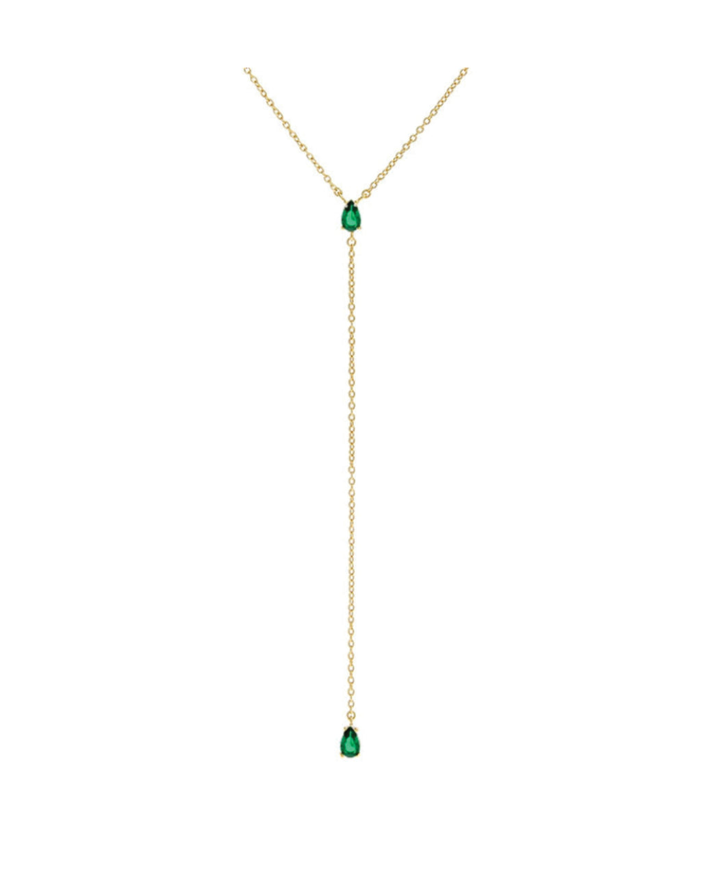 Small Teardrop Long Necklace