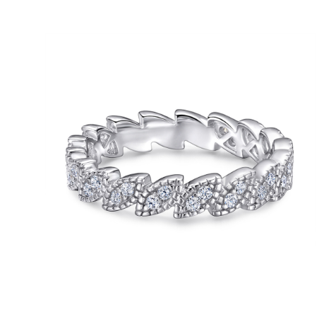 Leaves Eternity Ring
