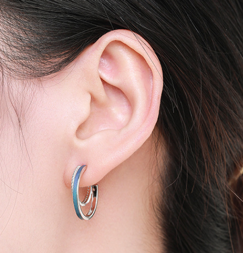Enamel Earring