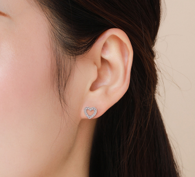 Heart Stud Earring