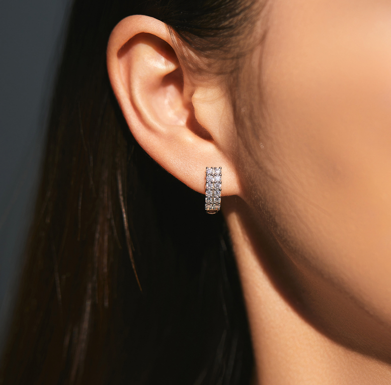 Double Row Ear Hoop