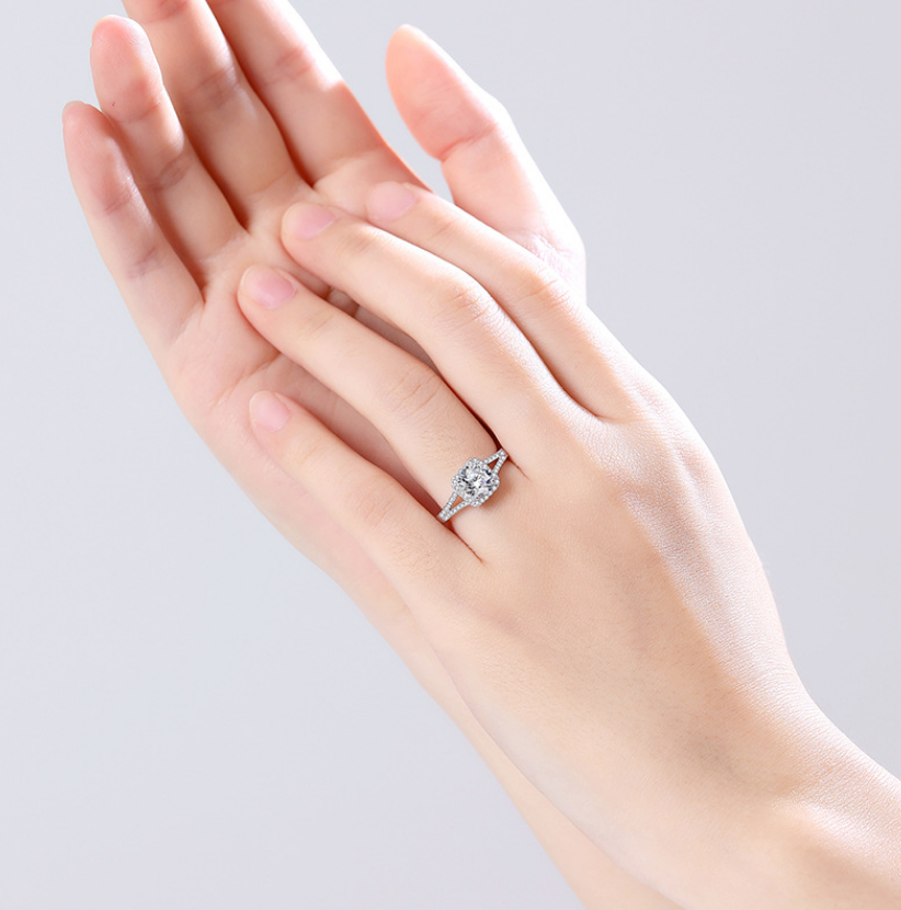 Square Halo Ring
