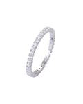 Full Zircon One Row Ring
