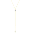 Two Round Zircon Necklace