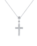 3D Zircon Cross Necklace