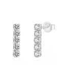 Round Zircon Drop Earring