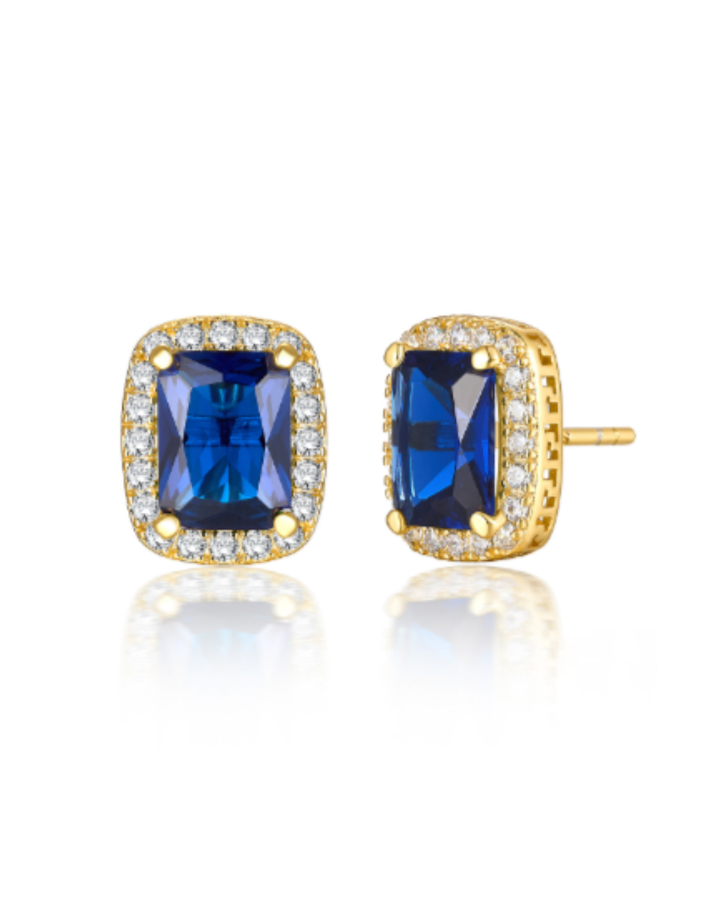 Large Emerald Cut Earring