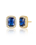 Large Emerald Cut Earring
